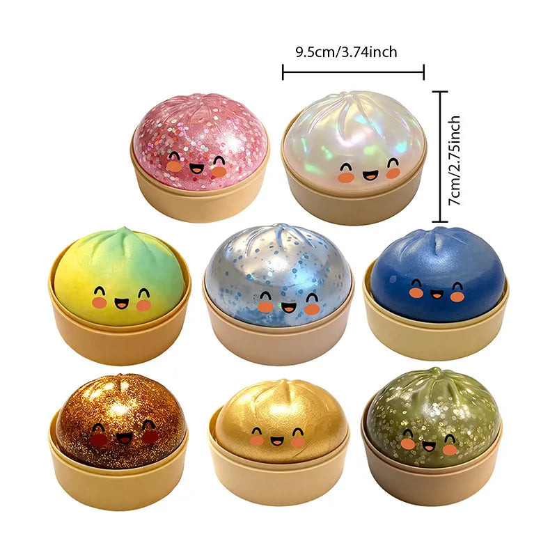 Viral Mystery Glitter Dumpling Squishy — Save with a 3-Pack Bundle